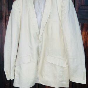 INC International Concepts Cream Lightweight Shirt Jacket